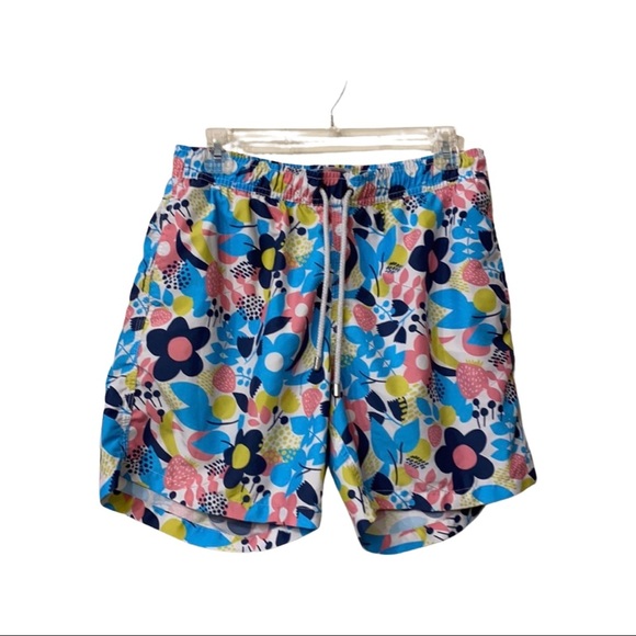 Bluemint Floral Swim Trunks Sz L - Picture 1 of 6